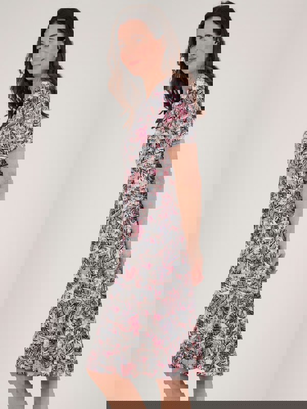 TIGI-Wear Leaf Button Dress