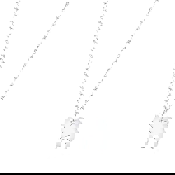 Eurasier Silhouette Silver Necklace - Personalised - MYLEE London