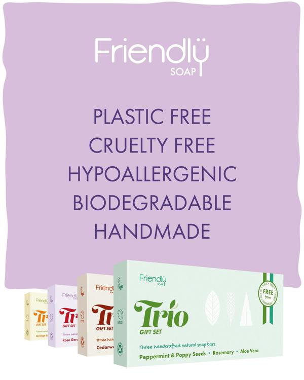 trio natural soap gift sets - plastic free - cruelty free - hypoallergenic - biodegradable - handmade