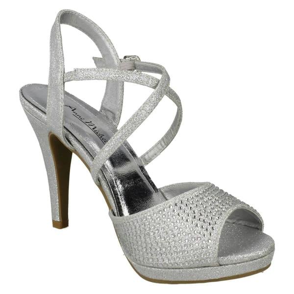 Anne Michelle Ladies Anne Michelle Diamante Buckle Strap Sandals