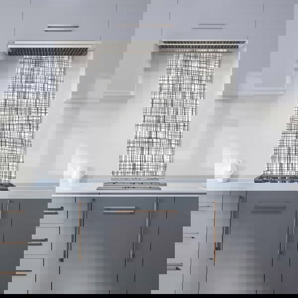 Warren Reed - Designer Monochrome Pencil Scribble Kitchen Splashback