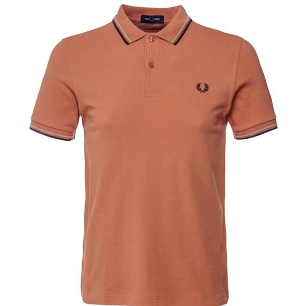 Fred Perry Twin Tipped Rust Polo Shirt XS