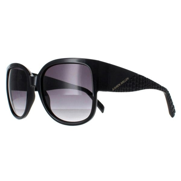 Karen Millen Sunglasses KM5050 001 Black Dark Grey Gradient