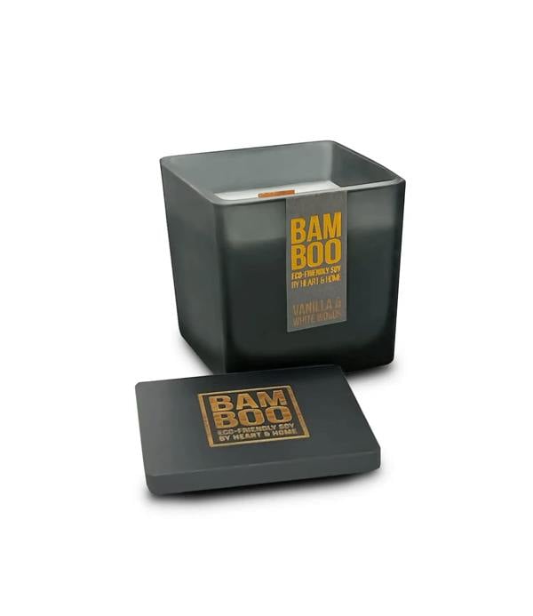BAMBOO Vanilla & White Woods - Bamboo Small Jar Candle