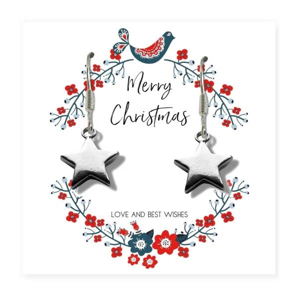 Aye Do Gifts Christmas Star Earrings & Gift Card