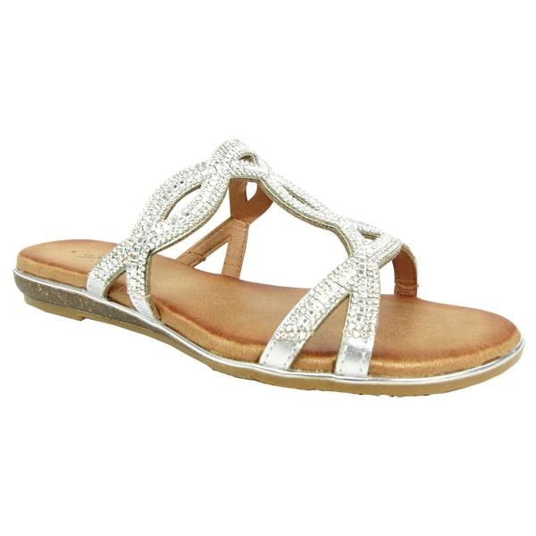 Lunar Womens/Ladies Gabriela Sandals - Silver