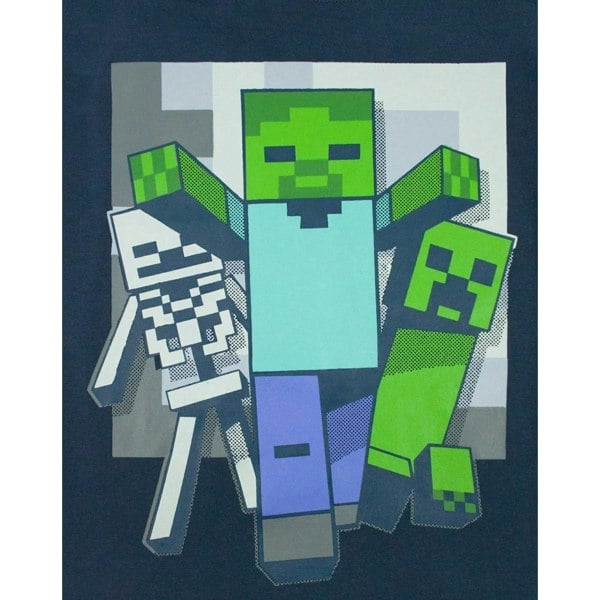 Minecraft Boys Undead Short Pyjama Set - Navy