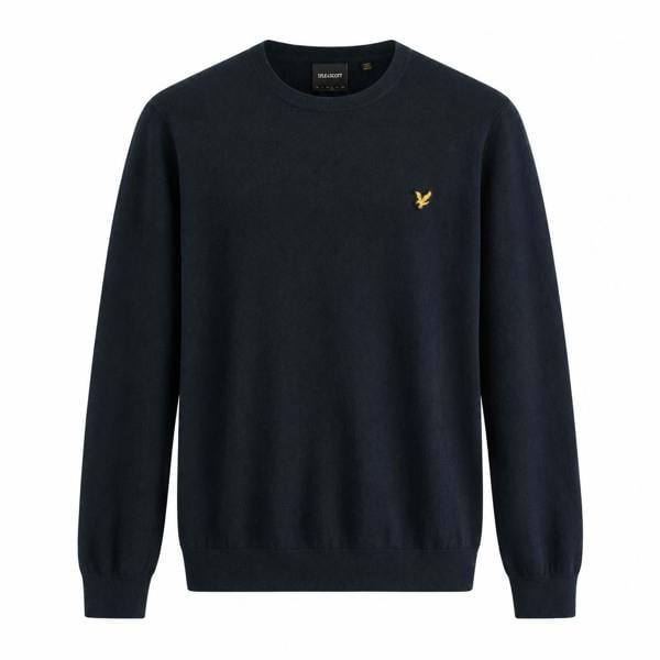 Lyle & Scott Merino Crew Neck Jumper Dark Navy