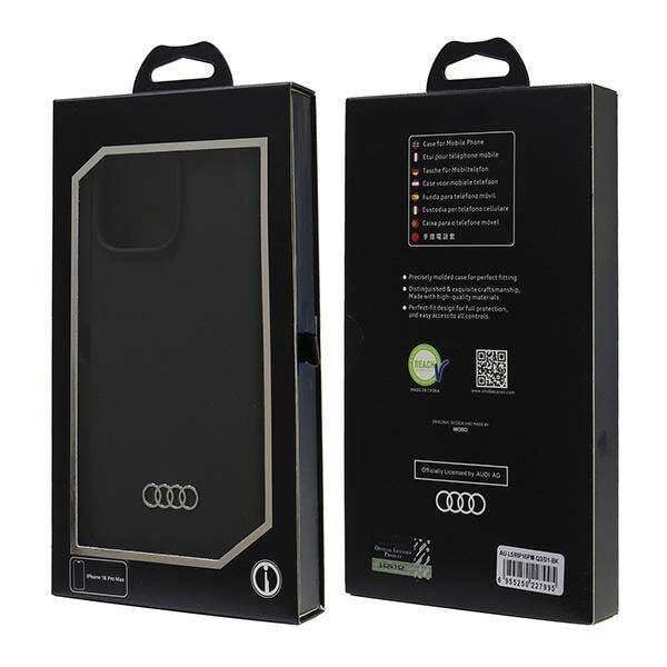 Audi Silicone Hardcase for iPhone 16 Pro Max 6.9" Black - AU-LSRIP16PM-Q3/D1-BK