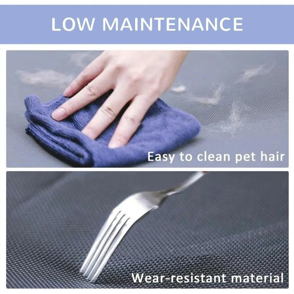 Easy-clean raised pet cot bed with breathable mesh and wear-resistant material