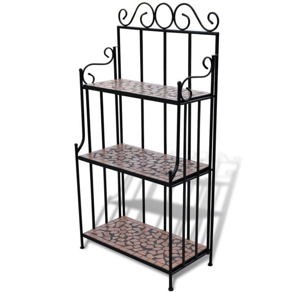 Berkfield Plant Stand Plant Display Terracotta Colour Mosaic Pattern