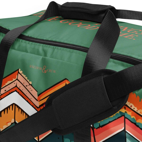 Anchor & Crew Vibrant Motif Pattern Weekender Duffle Bag