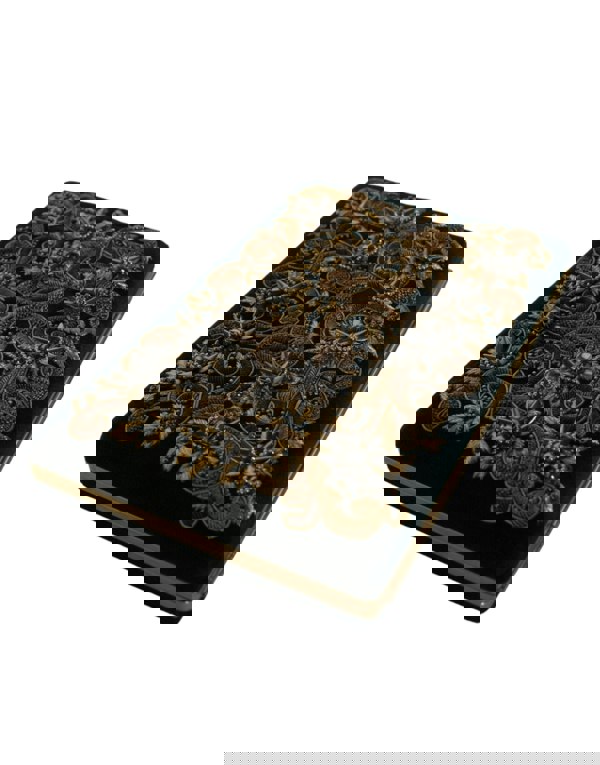 Dolce & Gabbana Floral Embroidered Velvet Clutch