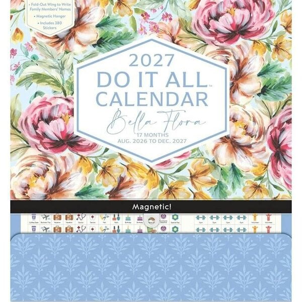 Do It All, Bella Flora Family Planner 2026 - 2027, Family Planners, Month To View, Lifestyle, Gift