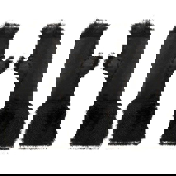 Infinity Leather Women’s Suede Leather Shearling Lined Fingerless Gloves