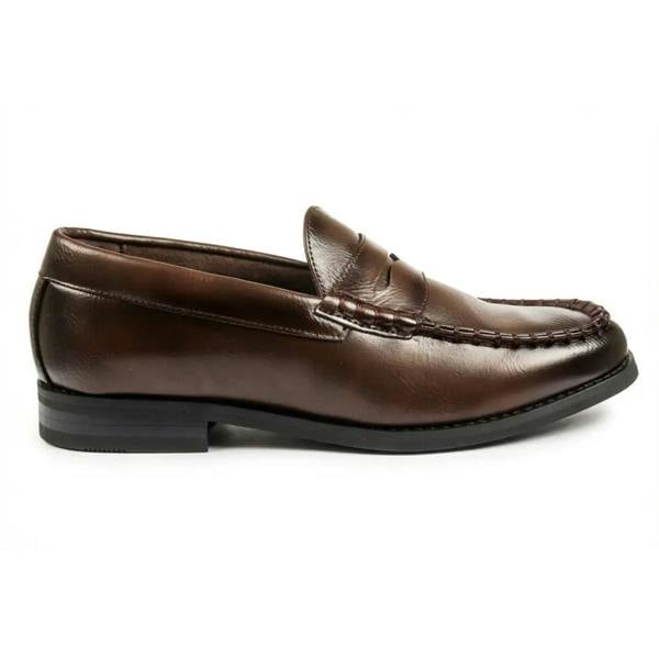 Dolcetto Men's Classic Penny PU Leather Loafers