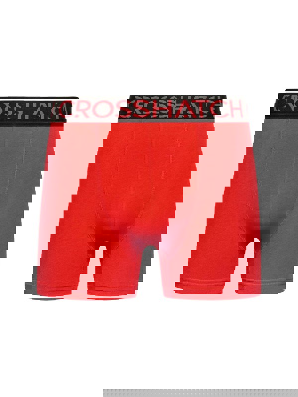 Crosshatch Highlighter Boxers 3pk Green/Red