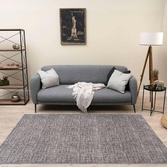 The Rugs Rustic Grey Scandi Design Rug