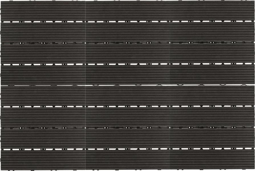 St Helens Patio & Deck Tiles, Dark Grey (6 Pack)
