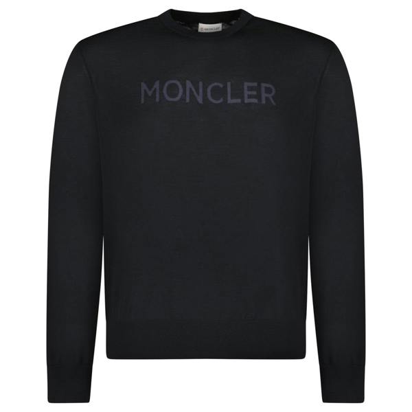 Moncler Logo Wool Jumper Black - chancefashionco