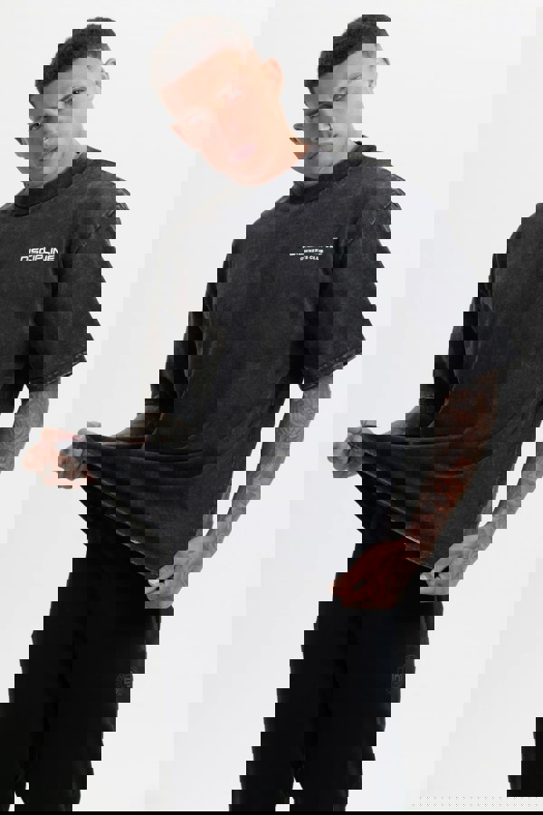 Discipline 365 Washed Grey Oversized Tee