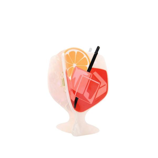 Gold Trip Red Spritz Claw Clip