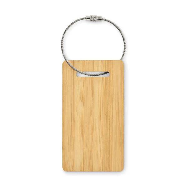 MidOcean Mio Bamboo Luggage Tag - Wood - 