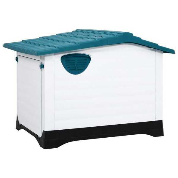 Berkfield Dog House Blue 90.5x68x66 cm Polypropylene