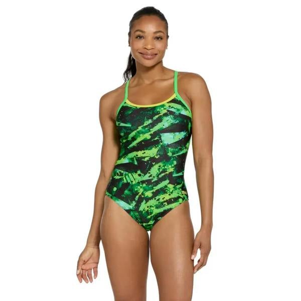 Zoggs Greengame Strikeback Swimsuit - Green