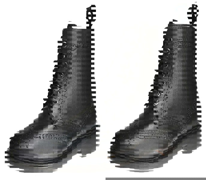 Frank James Benchgrade Moreton Leather Sole Welted Lace Up Brogue Dealer Boots