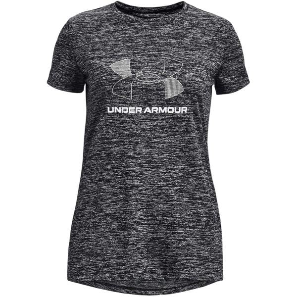 Under Armour Girls Tech Crew Neck Regular T-Shirt - Black - 