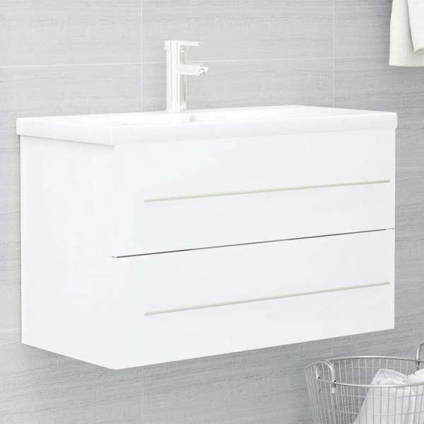 Berkfield Sink Cabinet White 80x38.5x48 cm Engineered Wood