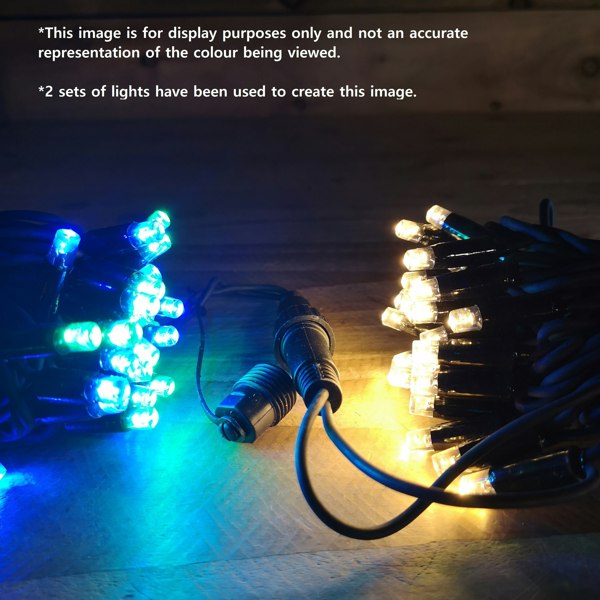 Samuel Alexander 100 LED 8m Premier Christmas Connectable Outdoor Static Lights in Cool White