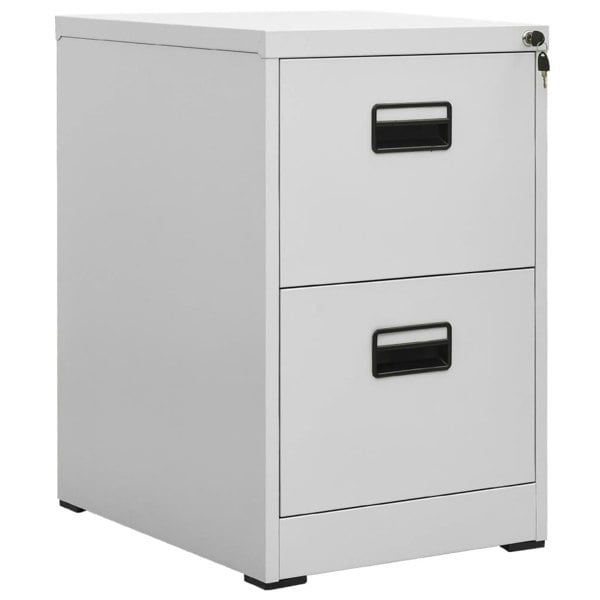 Berkfield Filing Cabinet Light Grey 46x62x72.5 cm Steel