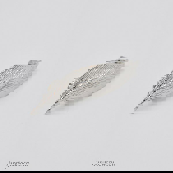 leaf hair clip silver clasp