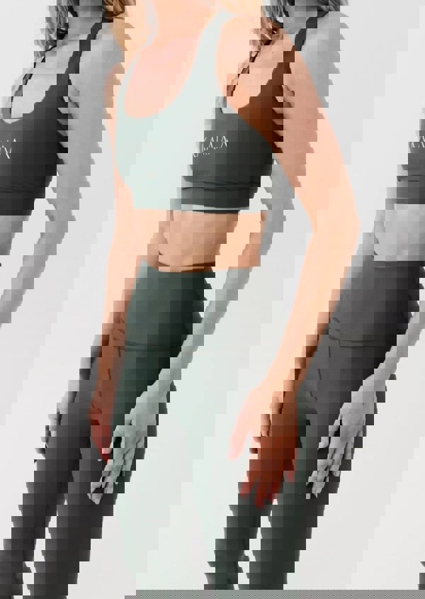 P.E Nation PE Nation Womens Kaaiaa X P.E Nation Recycled Poly Sports Bra in Grey