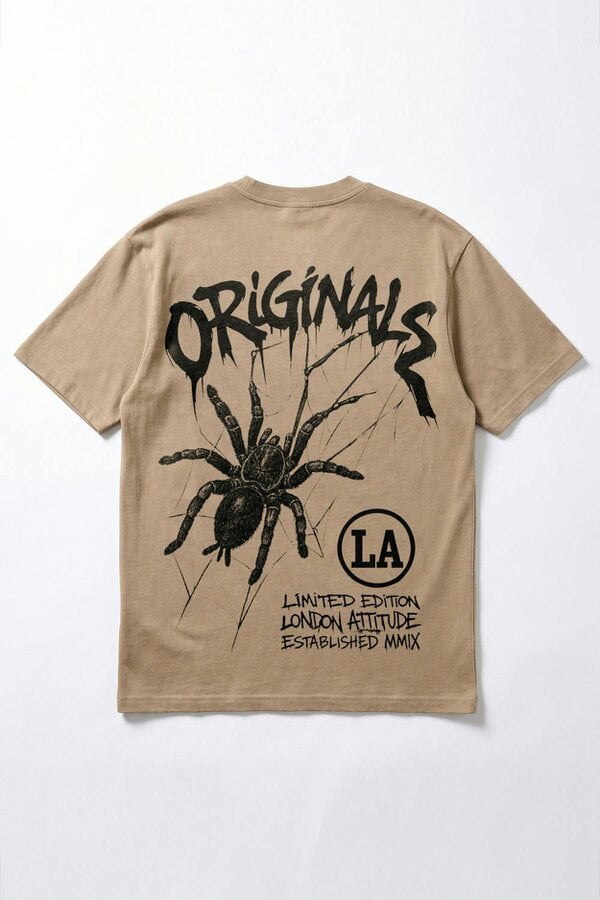 London Attitude Originals Oversized Heavyweight Spider T-Shirt