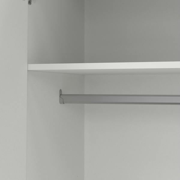 Furniture To Go Sprint Wardrobe with 4 Doors + 3 Drawers in White