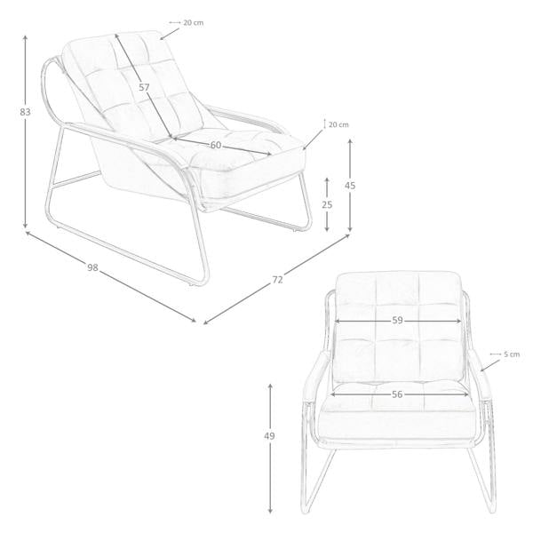 Angel Cerdá Brown Leather Armchair 5155
