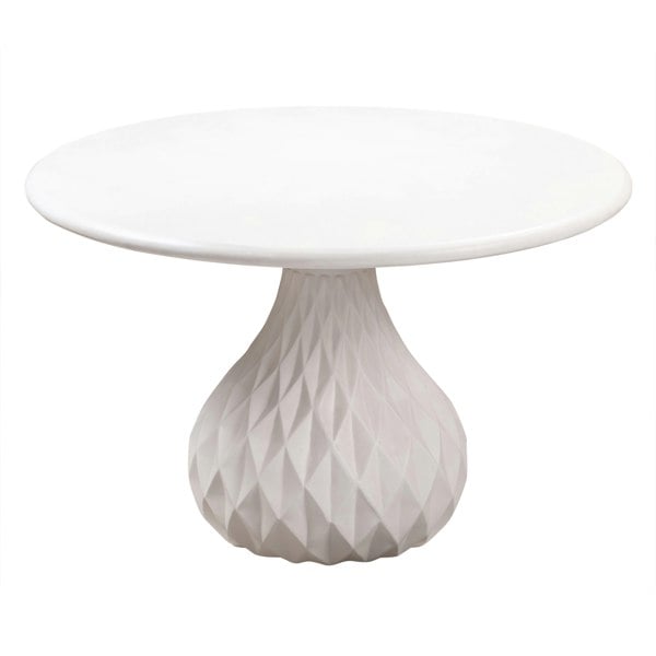 Furniture Edit Tulum Ivory Concrete Indoor and outdoor Round Dining Table