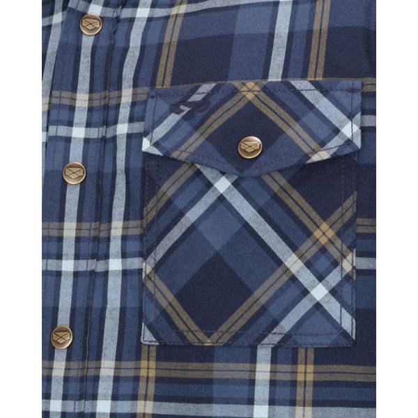 Hoggs of Fife Brunton fleece shacket chest pocket detail sherpa fleece shirt design
