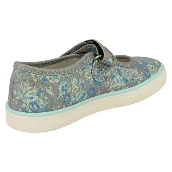 Start-rite Girls Startrite Mary Jane Styled Canvas Shoes Hula