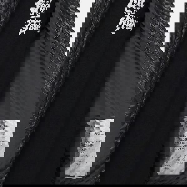 Good For Nothing  Charcoal Hooded Puffer Jacket - Charcoal Image 3