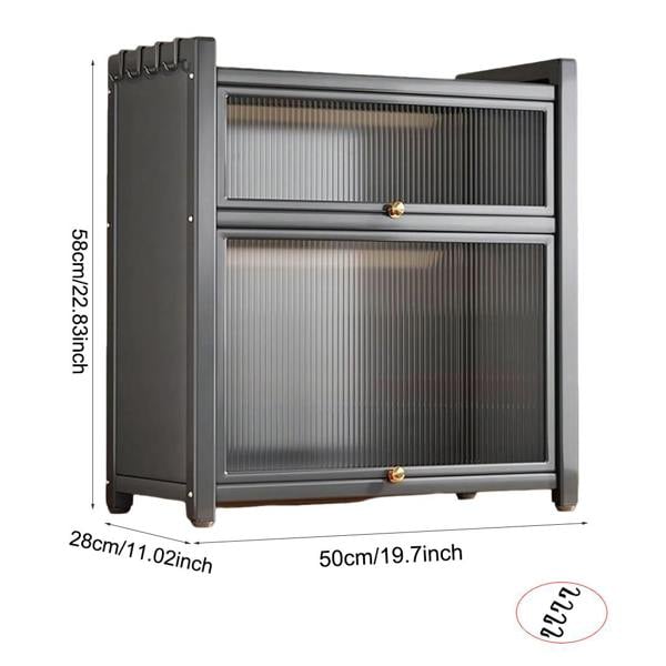 Havendro 3 Tier Kitchen Storage Cabinet Larder Pantry Cupboard
