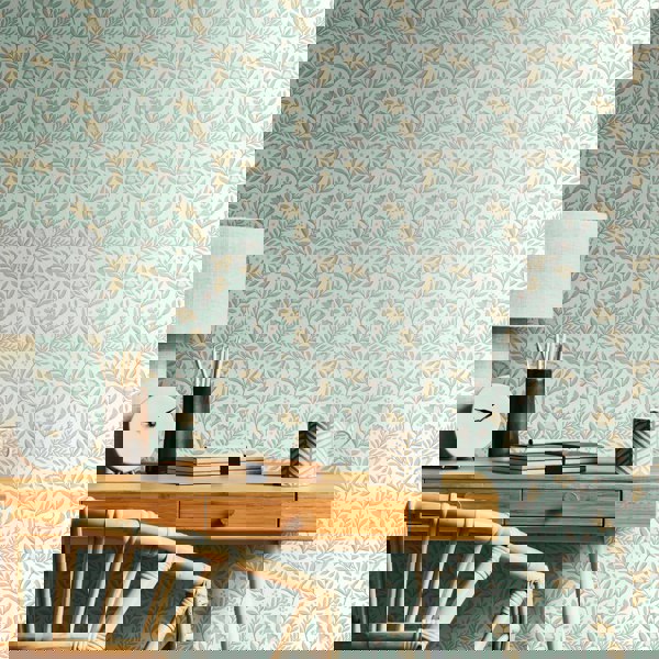 Hoopla Walls Petite Posy - Seafoam 10m Wallpaper