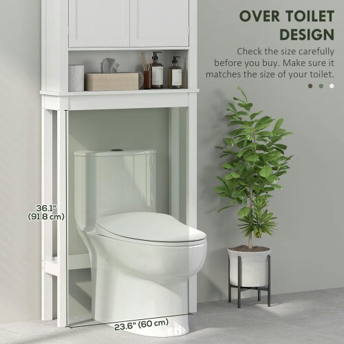 Wyld Haus Nivele Over Toilet And Appliance Storage Cabinet In White
