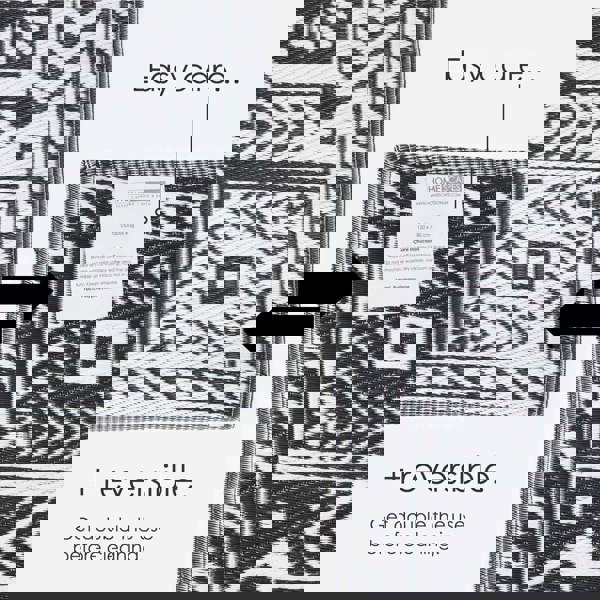 HOMESCAPES Outdoor Rug Luxury Waterproof Reversible, For Garden, Geometric Aztec