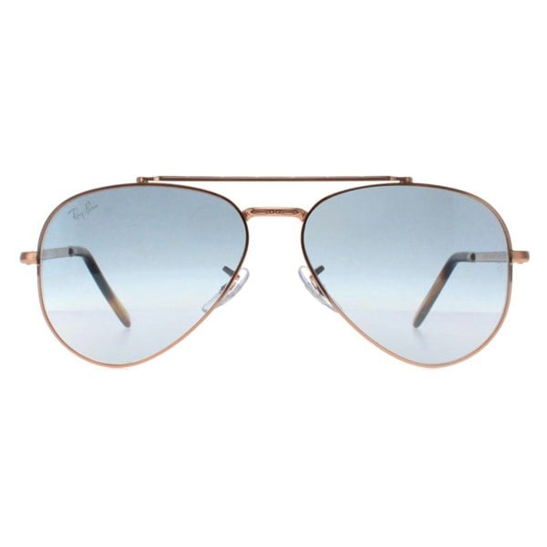 Ray-Ban Sunglasses RB3625 New Aviator 92023F Polished Rose Gold Blue Gradient