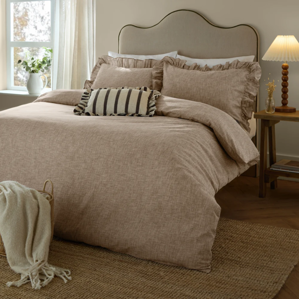 Wylder Margot Cotton Duvet Cover Set - Mole