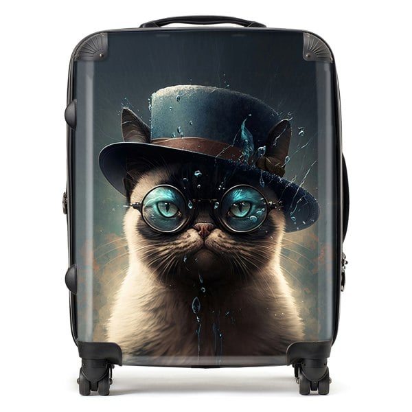 Warren Reed Siamese Cat Splashart Suitcase